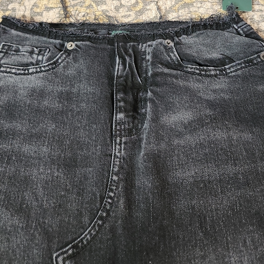 Women's Low-Rise Denim Midi Skirt - Wild Fable Black 0 - Picture 11 of 16